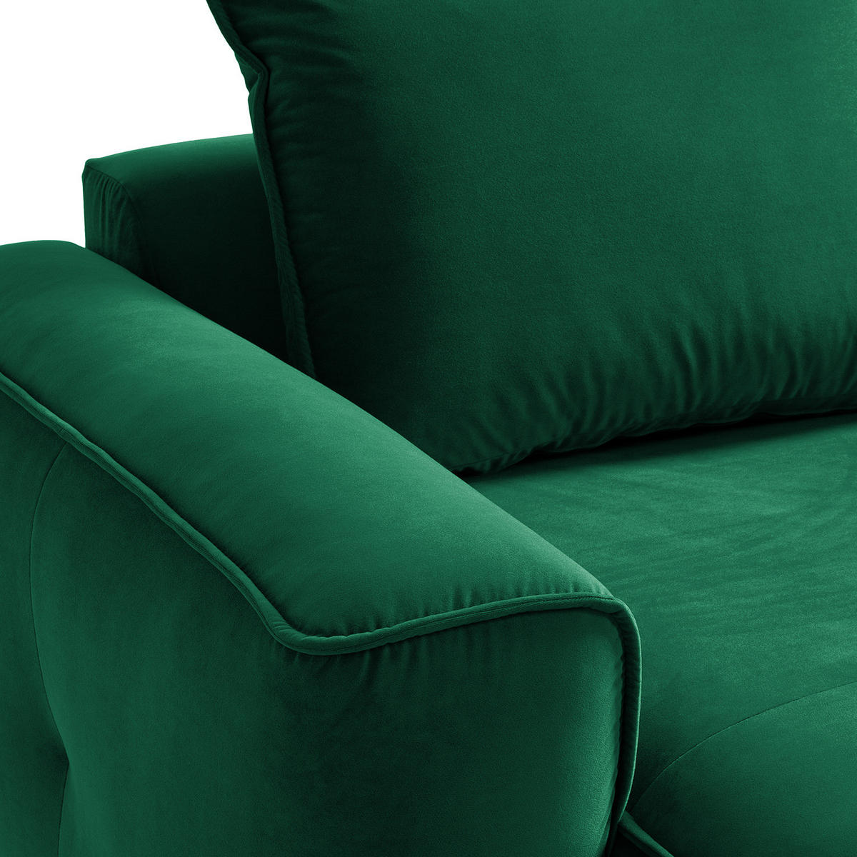 MODULLONGCHAIR - Dunkelgrün, Holz/Textil (170/82/105cm) - home24