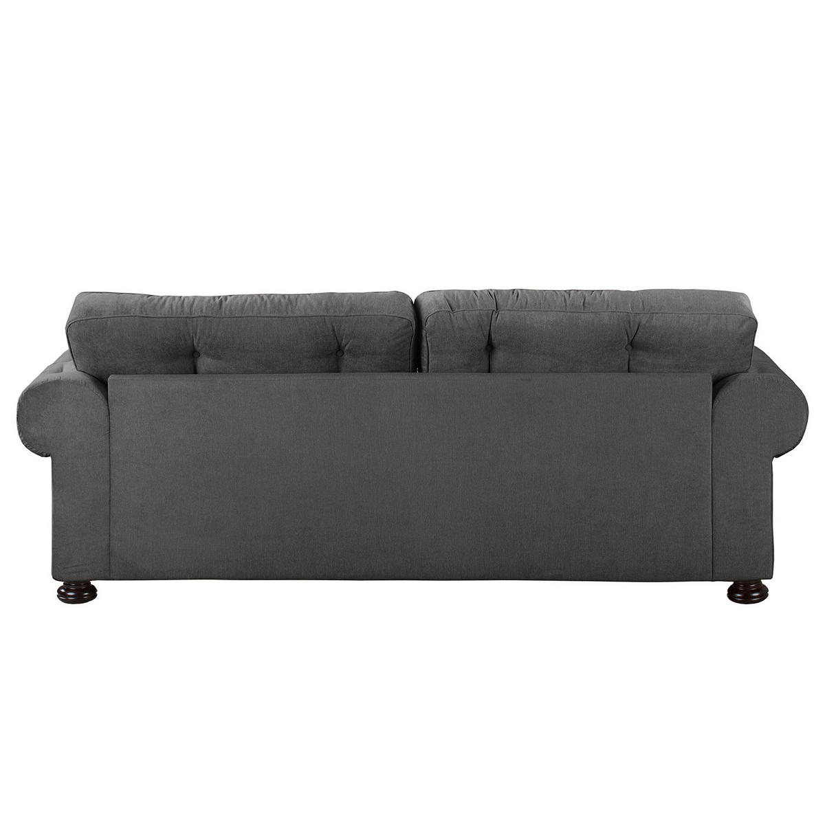 3-SITZER SOFA - Microfaser - Grau, Textil (250/93/100cm) - home24