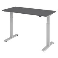 SCHREIBTISCH elektrisch XMST (Mini) 140/67/72 cm in Graphitfarben - Graphitfarben, Holzwerkstoff (140/67/72cm) - bümö