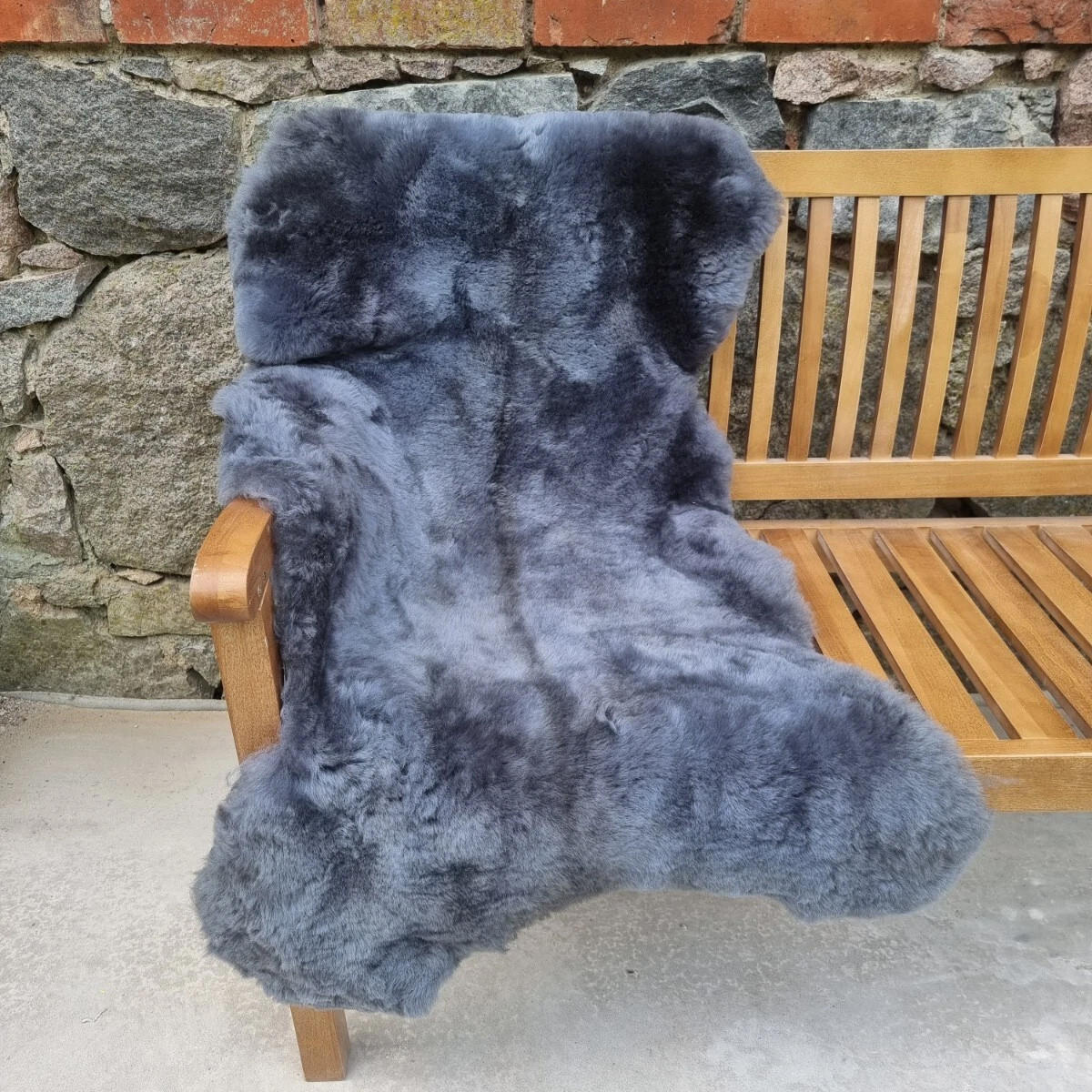 SCHAFFELL Premium Merino Lammfell Silber Grau geschoren ca. 115 cm - Silberfarben/Grau, Fell (65/115cm) - Provellus