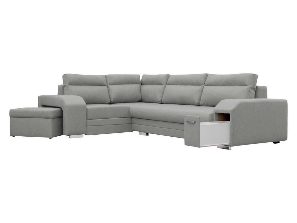 ECKSOFA Alvares, Seite: Links - Creme, Holz/Kunststoff (305/205cm) - MIRJAN24