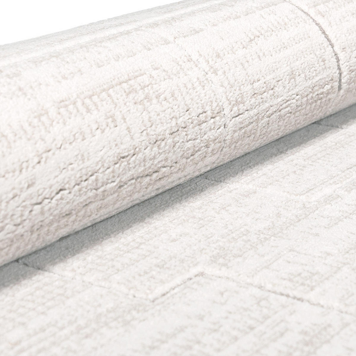 TEPPICH Alin Crema Mazovia 120x170cm Creme Geometrisch Kurzflor - Creme, Textil (120/170cm) - Mazovia