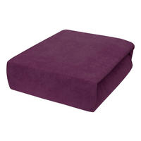 SPANNBETTLAKEN 160/200 cm, Frottee Elastisch 100 % Baumwolle Pflaume - Pflaume, Textil (160/200cm) - Best For Home