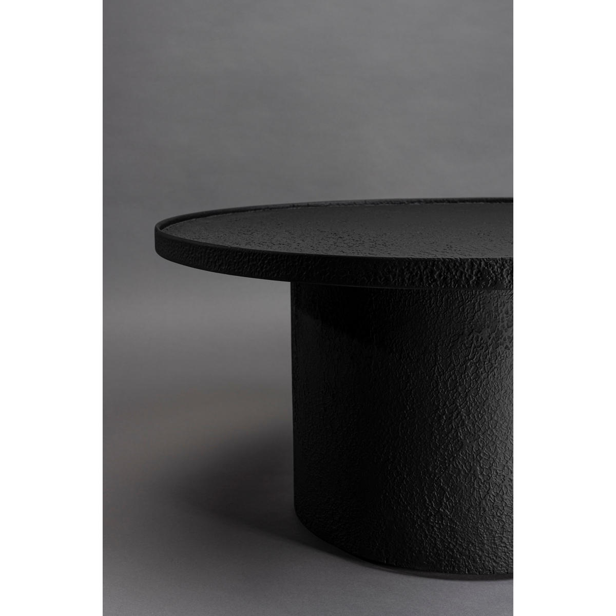 COUCHTISCH Winston Rund Schwarz - Schwarz, Holz (70/70/35.5cm) - Dutchbone