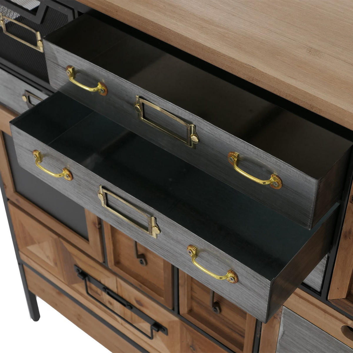 APOTHEKERKOMMODE Multicolor - Multicolor, Holz (84/85/36cm) - MCW