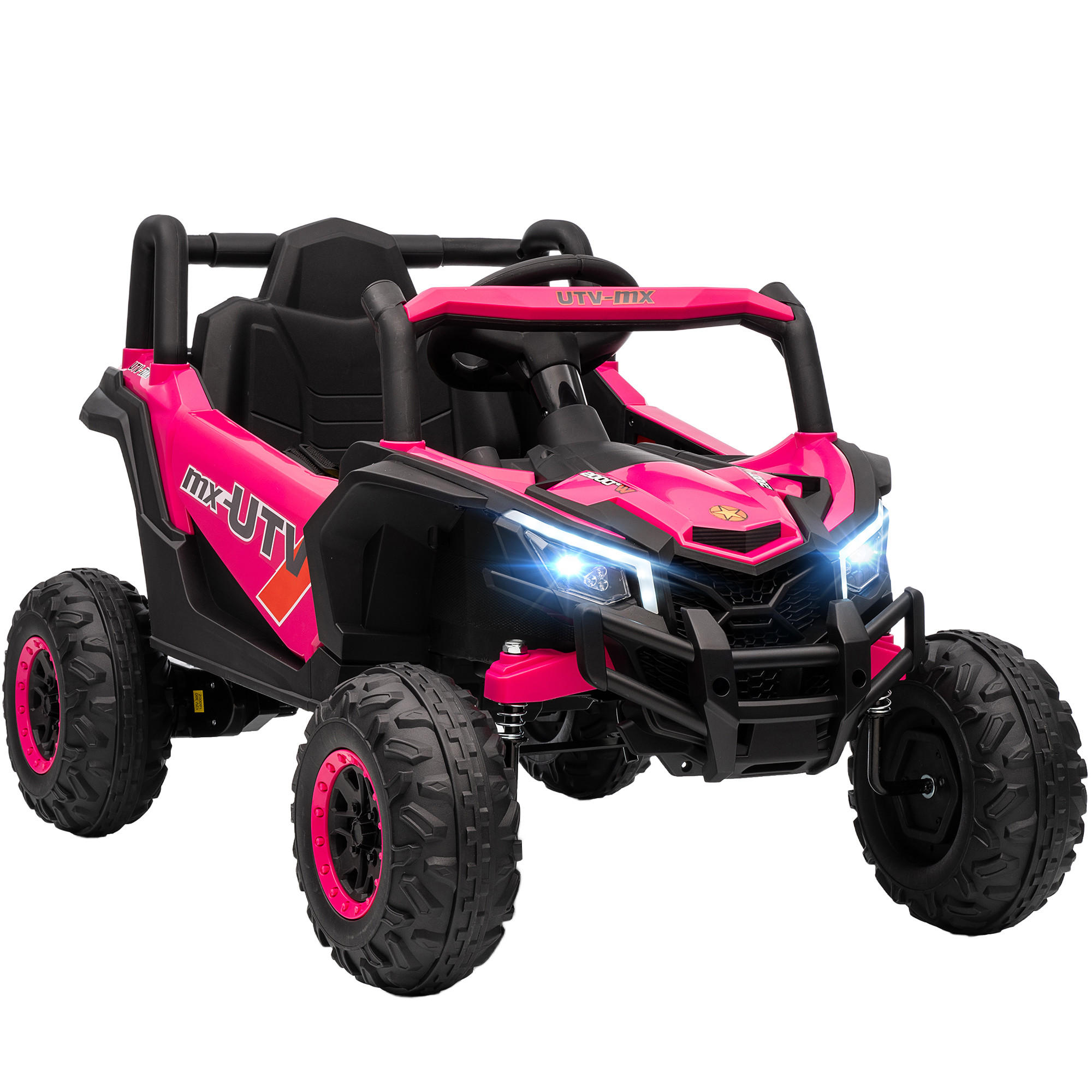 KINDER-ELEKTROAUTO Kunststoff Metall Rosa - Rosa, Kunststoff (96/61/56cm) - AIYAPLAY
