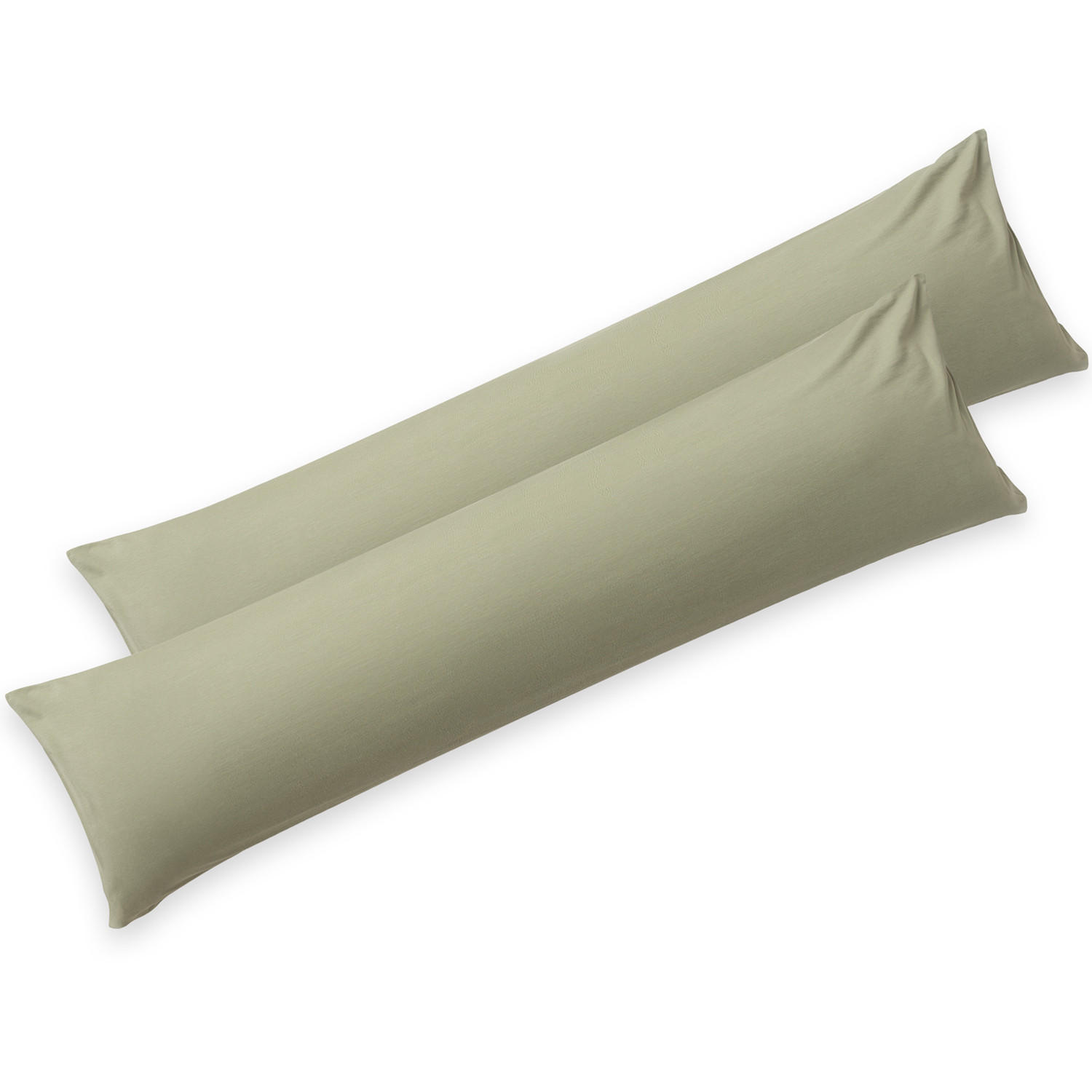 KISSENBEZUG Agneta 40/40 cm, 2er-Set, 100% Baumwolle, Olivgrün - Olivgrün, Textil (145/40cm) - Blumtal