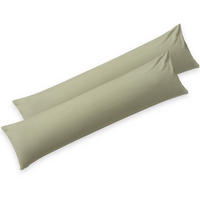 KISSENBEZUG Agneta 40/40 cm, 2er-Set, 100% Baumwolle, Olivgrün - Olivgrün, Textil (145/40cm) - Blumtal