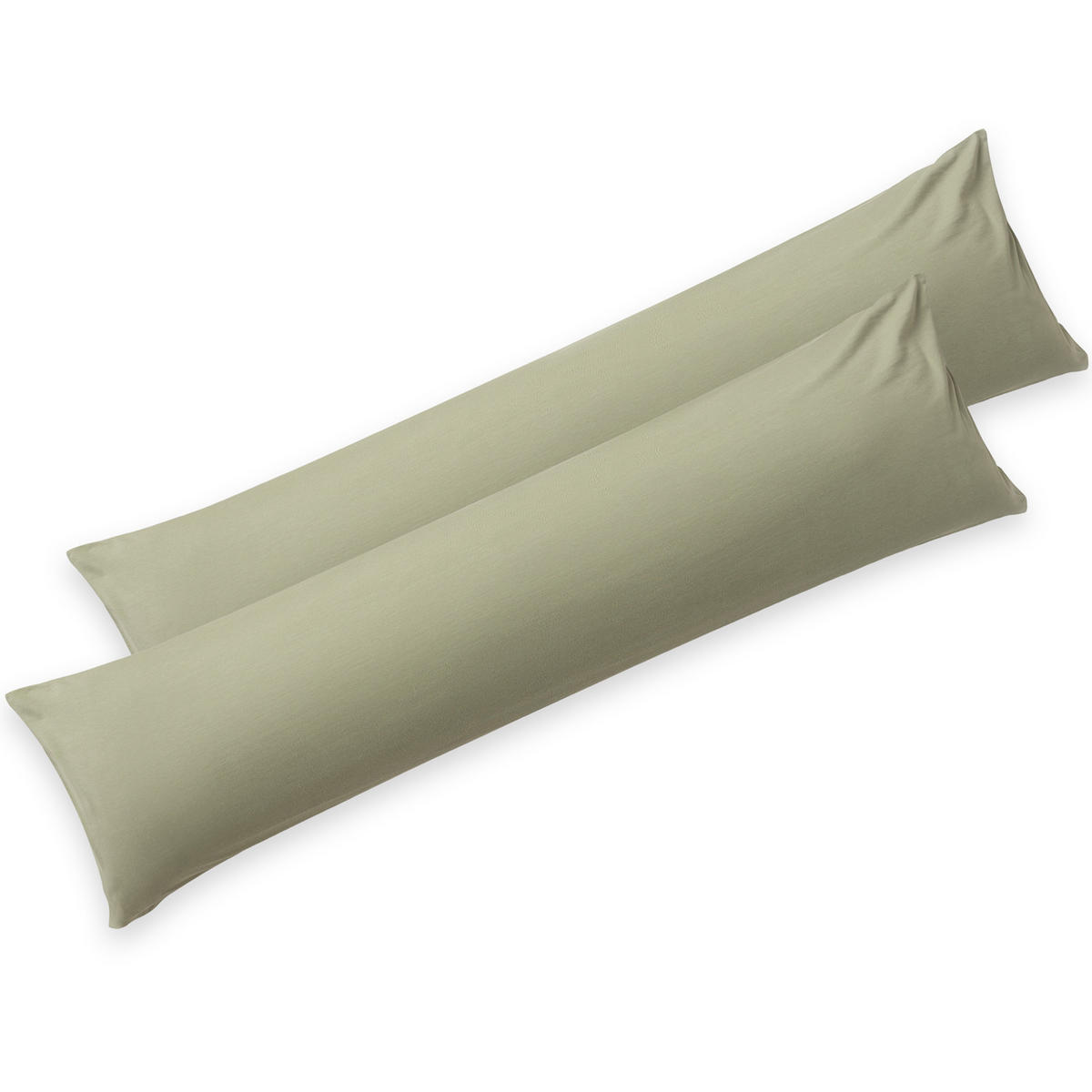 KISSENBEZUG Agneta 40/40 cm, 2er-Set, 100% Baumwolle, Olivgrün - Olivgrün, Textil (145/40cm) - Blumtal