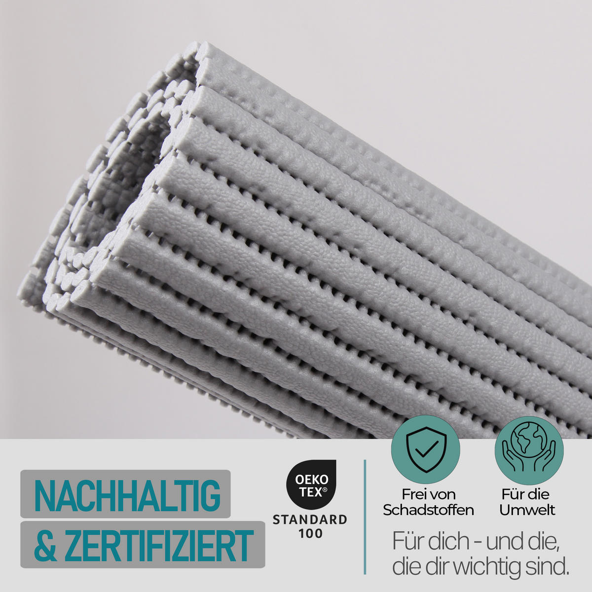 WASCHMASCHINENAUFLAGE 60x60 cm Grau - Hellgrau, Kunststoff (60/60cm) - Bestlivings