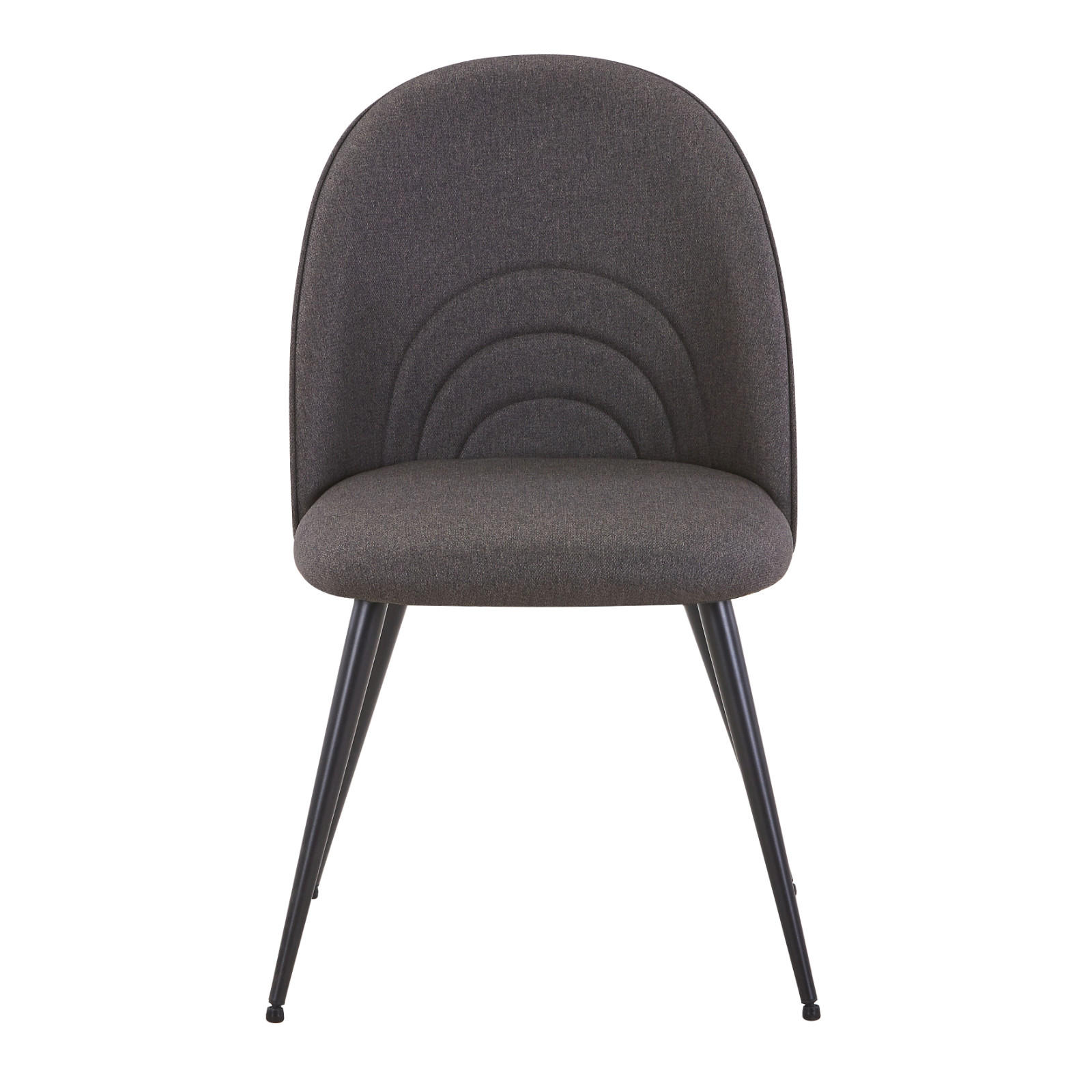 ESSZIMMERSTUHL ANITA 2er Set Stoff Dunkelgrau - Dunkelgrau, Textil (50/85/53cm) - SVITA