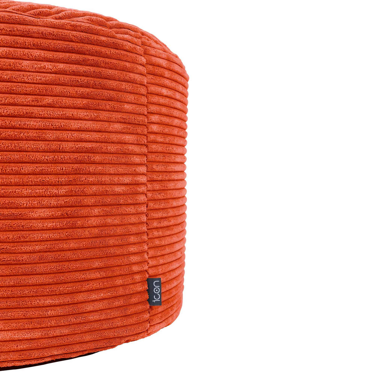 SITZPOUF Rund Milano - Terracotta, Textil (55/35/55cm) - icon