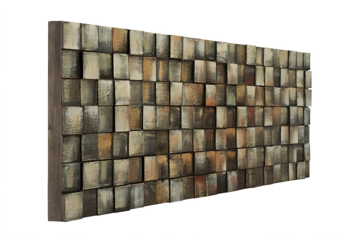 HOLZBILD Beige 144/44 cm - Beige/Braun, Holz (6/44cm) - KUNSTLOFT