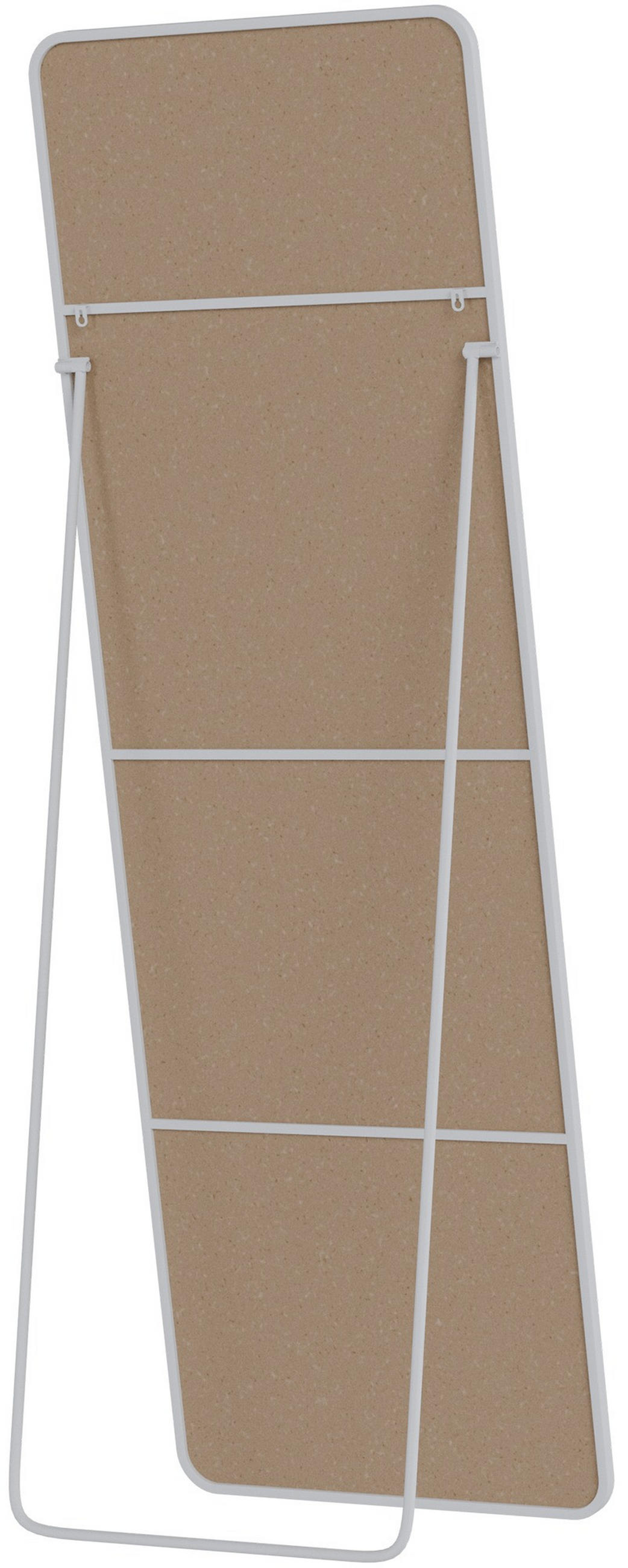 STANDSPIEGEL Murcia Glas Weiß matt Ganzkörperspiegel - Weiß, Glas (50/150/3cm) - DELUKE