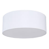 DECKENLEUCHTE Metall Textil Weiß Bluetooth Lautsprecher - Weiß, Textil (40/40/17.5cm) - Globo Lighting