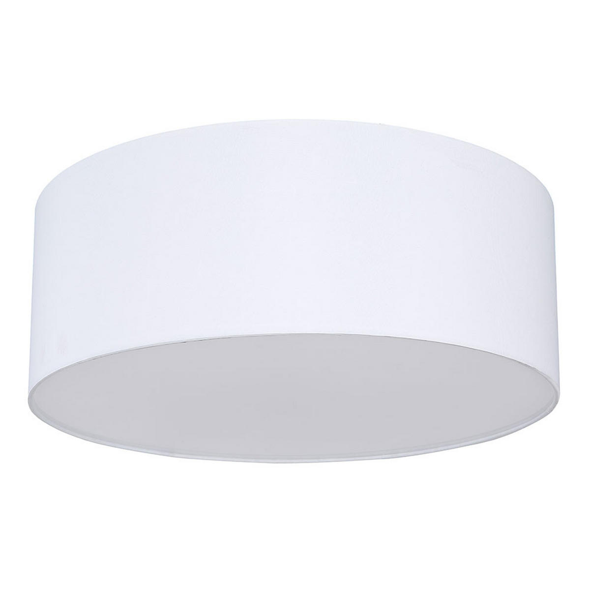 DECKENLEUCHTE Metall Textil Weiß Bluetooth Lautsprecher - Weiß, Textil (40/40/17.5cm) - Globo Lighting
