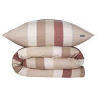 BETTWÄSCHESET Kris - Renforcé - 2-teilig - 135 x 200 cm - Beige-Rot - Rot, Textil (135/200cm) - SCHIESSER