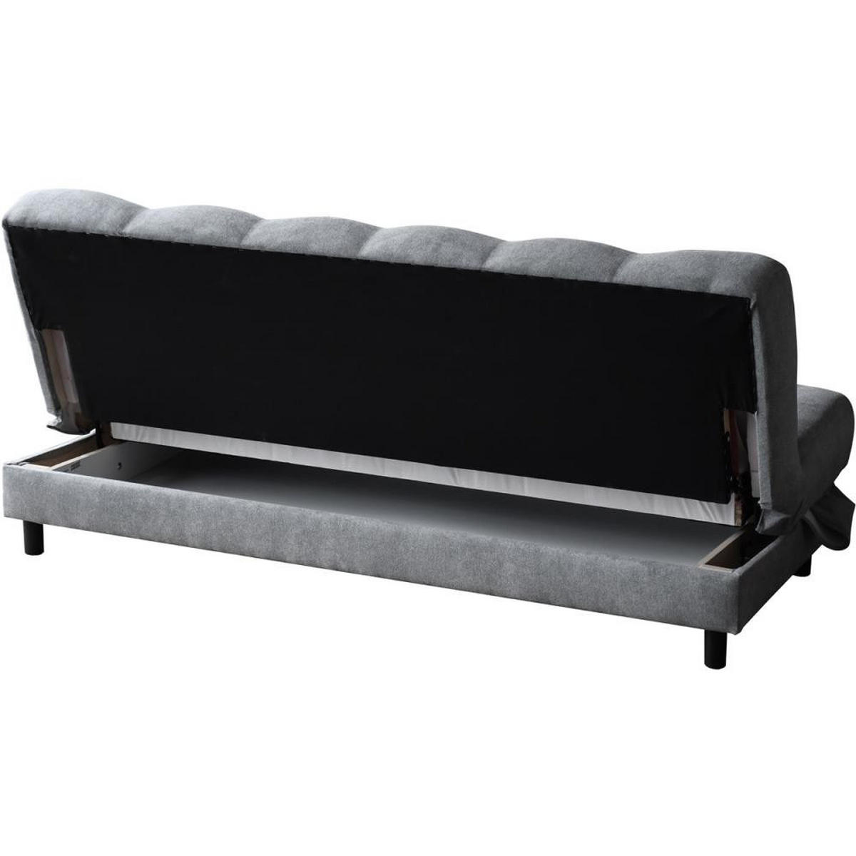 3-SITZER SOFA Simon hellgrau - Hellgrau, Textil (195/88/88cm) - Beautysofa