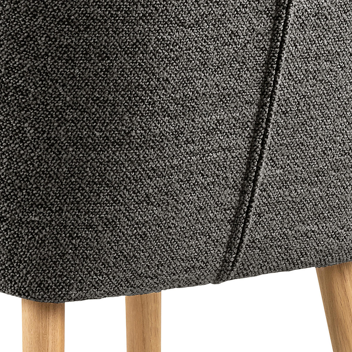 ARMLEHNENSTUHL - Anthrazit, Textil (58/84/58cm) - home24