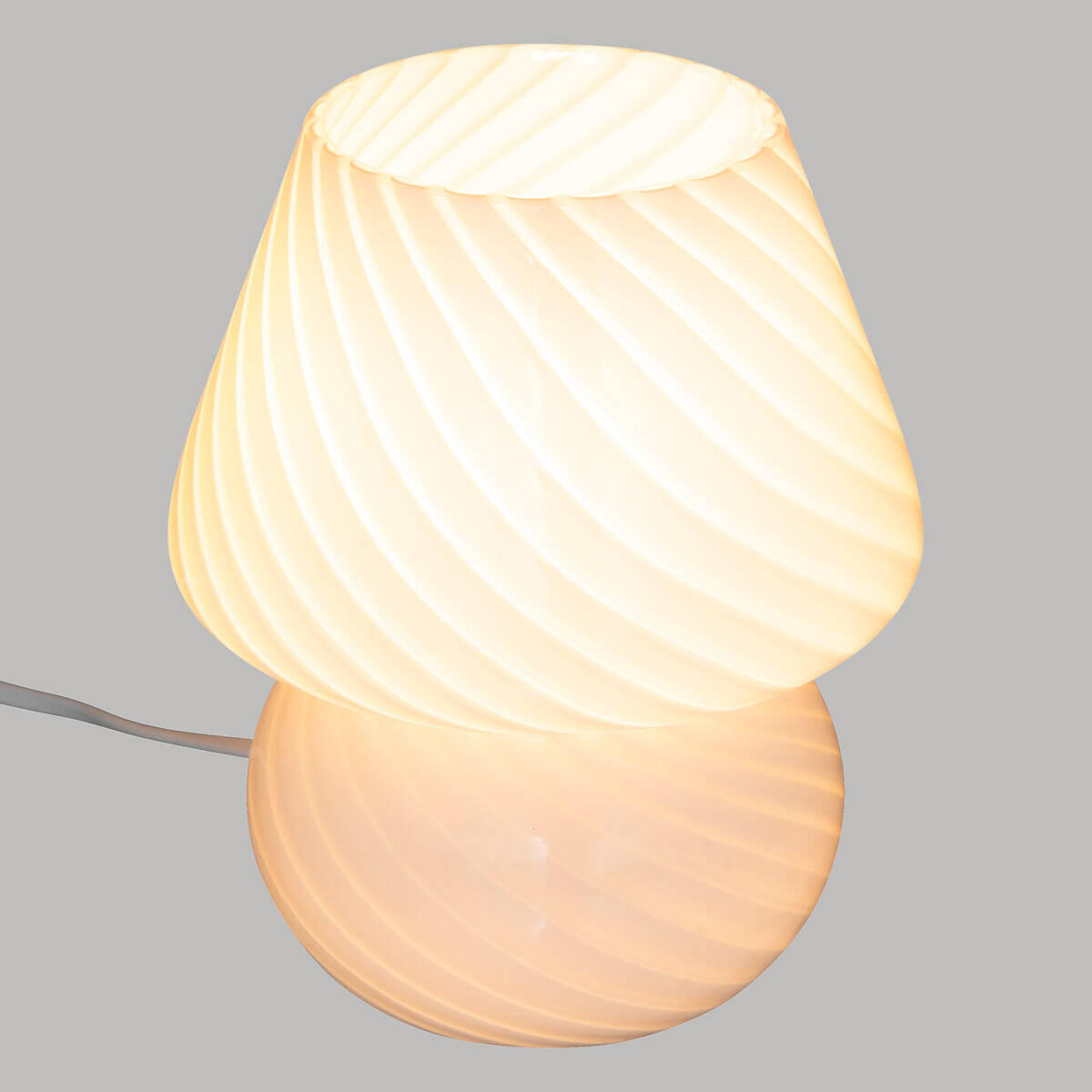 TISCHLAMPE Cara Ø 15 cm - Weiß, Glas (15/15/18.5cm) - Atmosphera Createur d´interieur