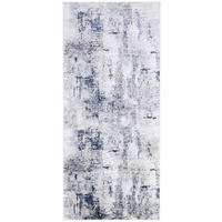 TEPPICHLÄUFER SKY blaugrau vintage 80/300 cm - Blaugrau, Textil (80/300cm) - Tapiso