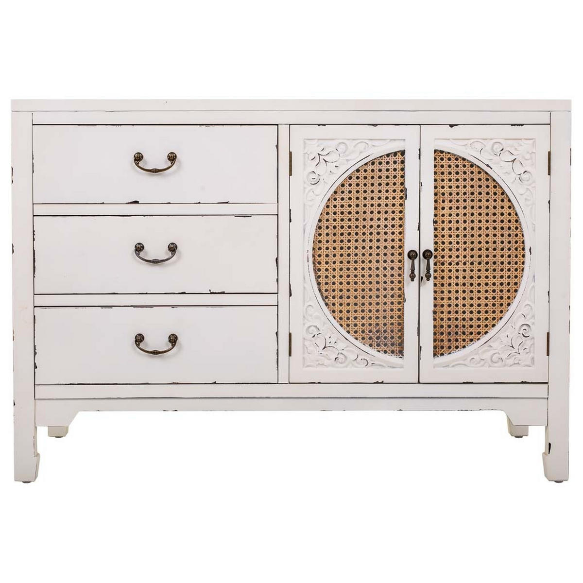 ANRICHTE aus Holz 106x73x36 cm - Weiß, Holz (106/73/36cm) - Wanderlust