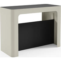 KONSOLENTISCH Envaris rechteckiger ausziehbarer, Schwarz 50-300/110/78 cm - Kaschmir/Schwarz, Holzwerkstoff/Metall (50/110/78cm) - WFL GROUP