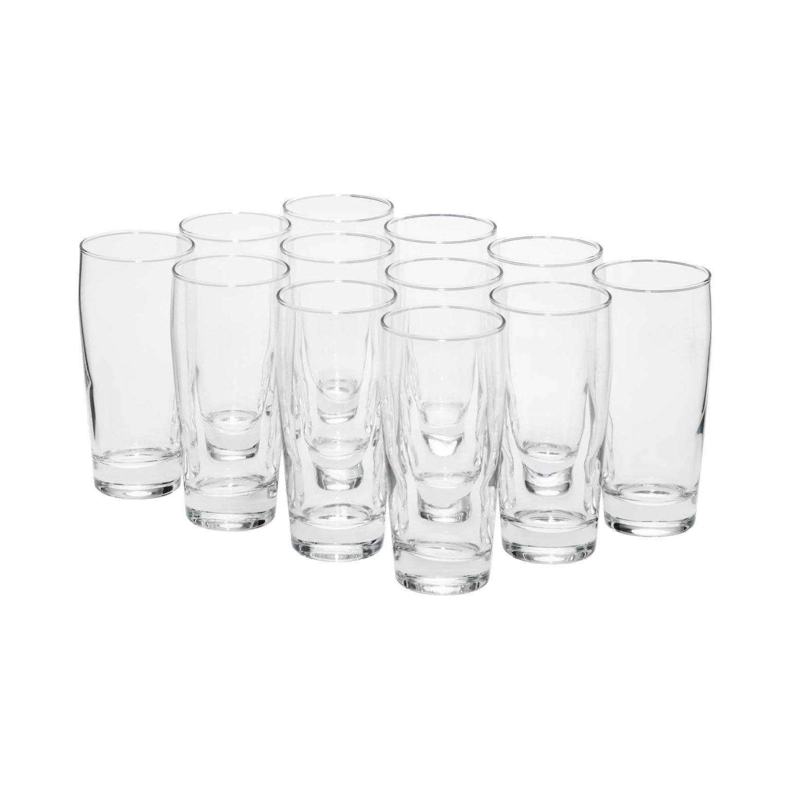 WILLI BECHER GEEICHT transparent 0,2 l 12er Set - Transparent, Glas (0.2L) - Van Well