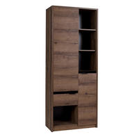 BÜCHERREGAL Martin 80x200 - Schwarz Hochglanz/Schwarz, Holzwerkstoff/Metall (80/200/40cm) - Ravio