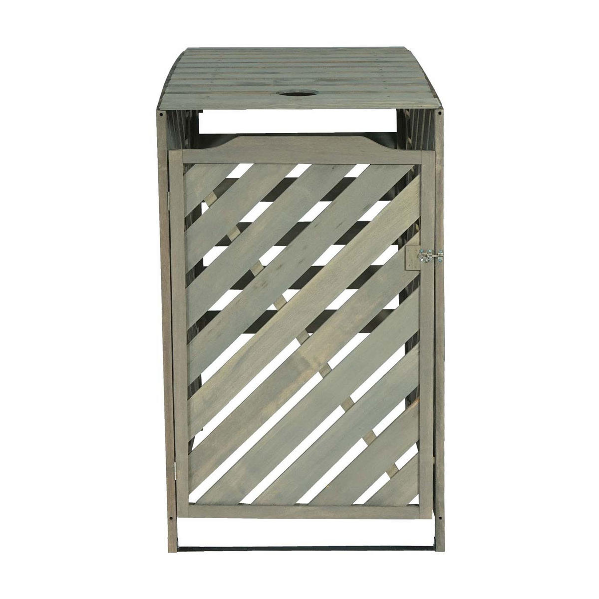 MÜLLTONNENBOX ERWEITERUNG Grau - Grau, Holz (68/120/98cm) - MCW