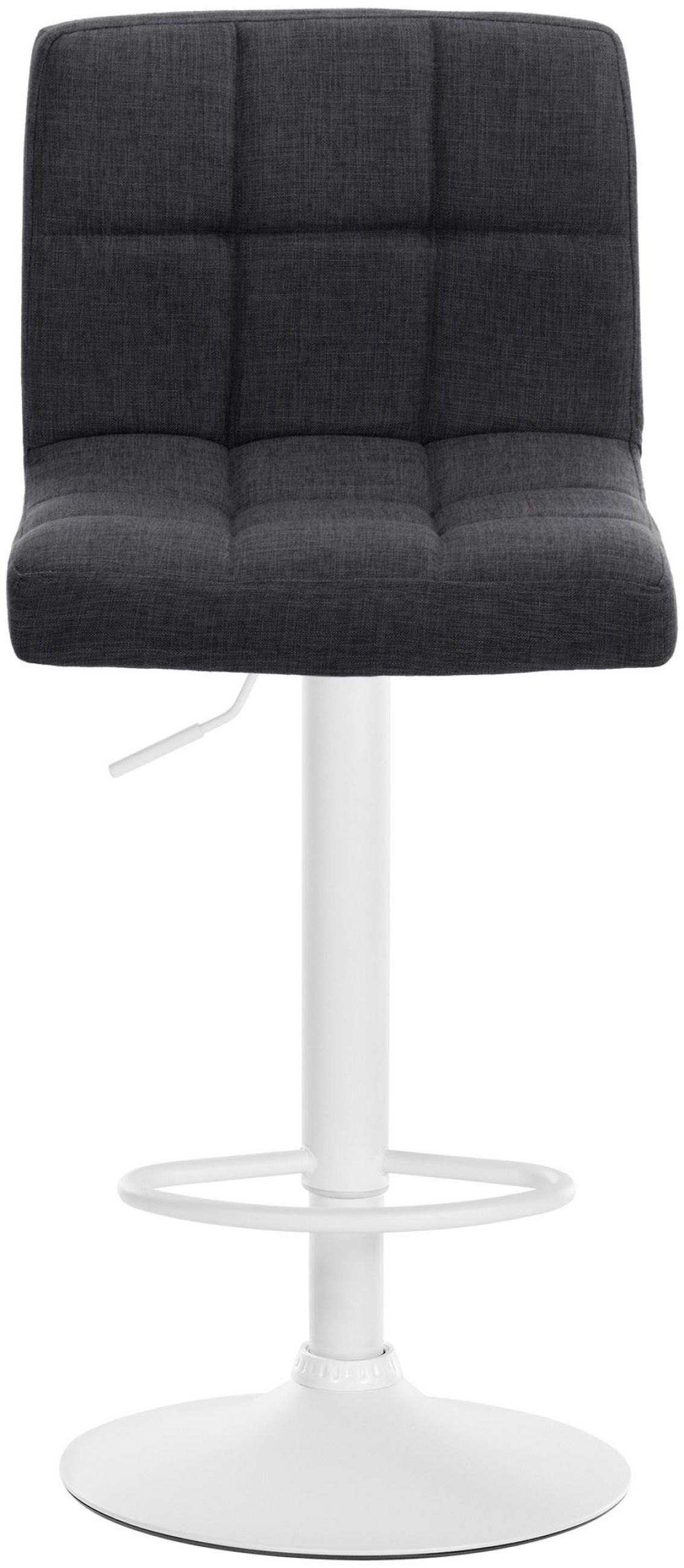 BARHOCKER 2er Set Stoff dunkelgrau - Dunkelgrau, Textil/Metall (46/94/47cm) - CLP