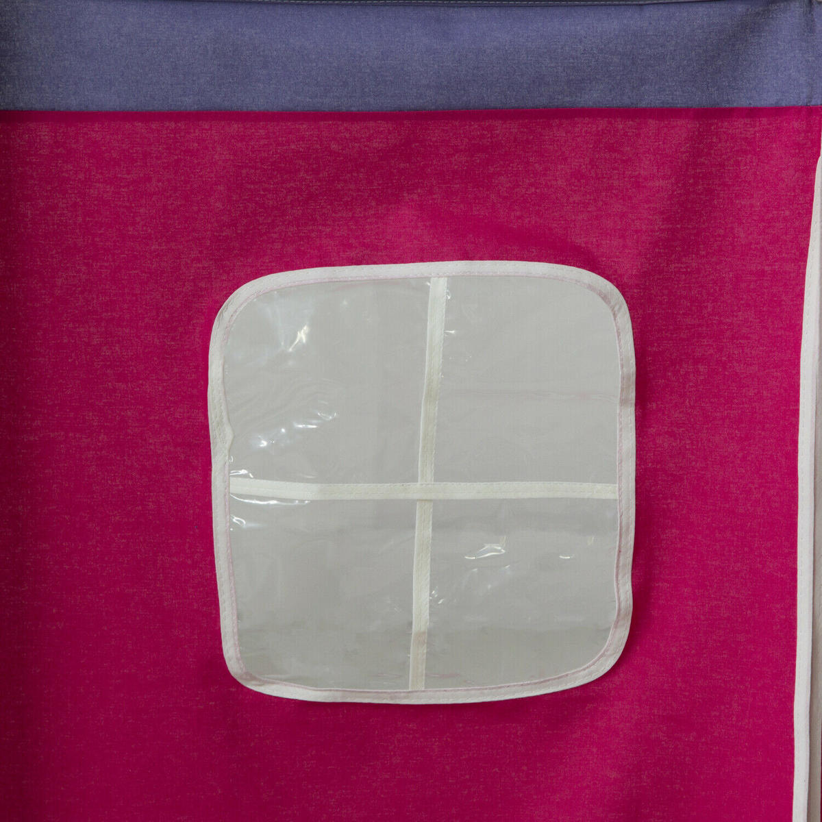 VORHANG für Hochbett Pink - Pink, Textil (197/86/1cm) - Homestyle4u
