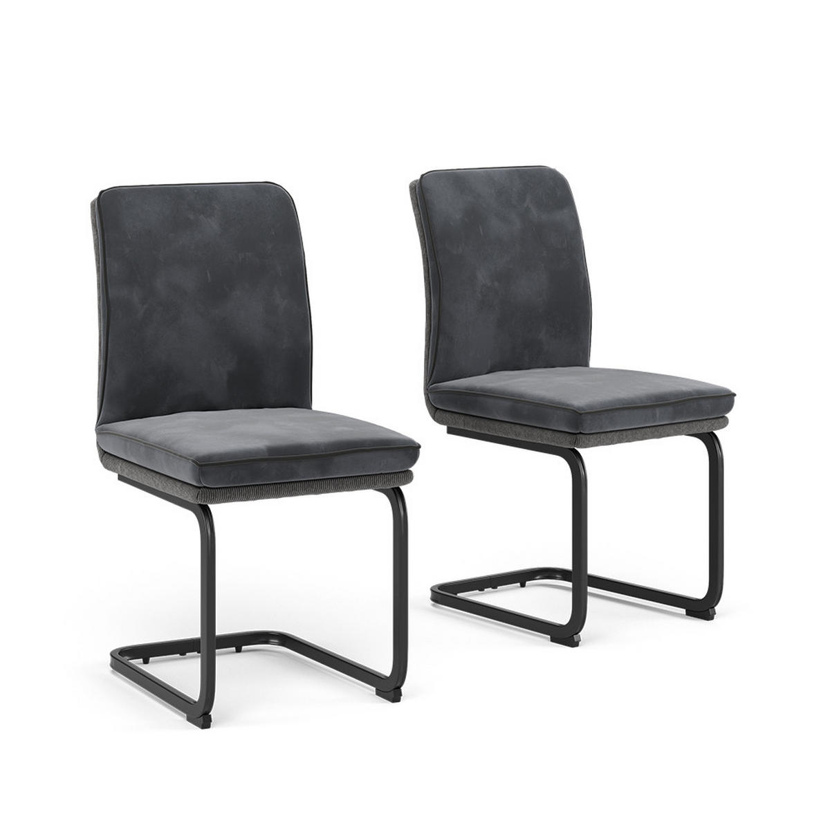 KONZOLOVÁ ŽIDLE Eleganza Antracit - antracitová, textil (49/95.5/63.5cm) - Vicco