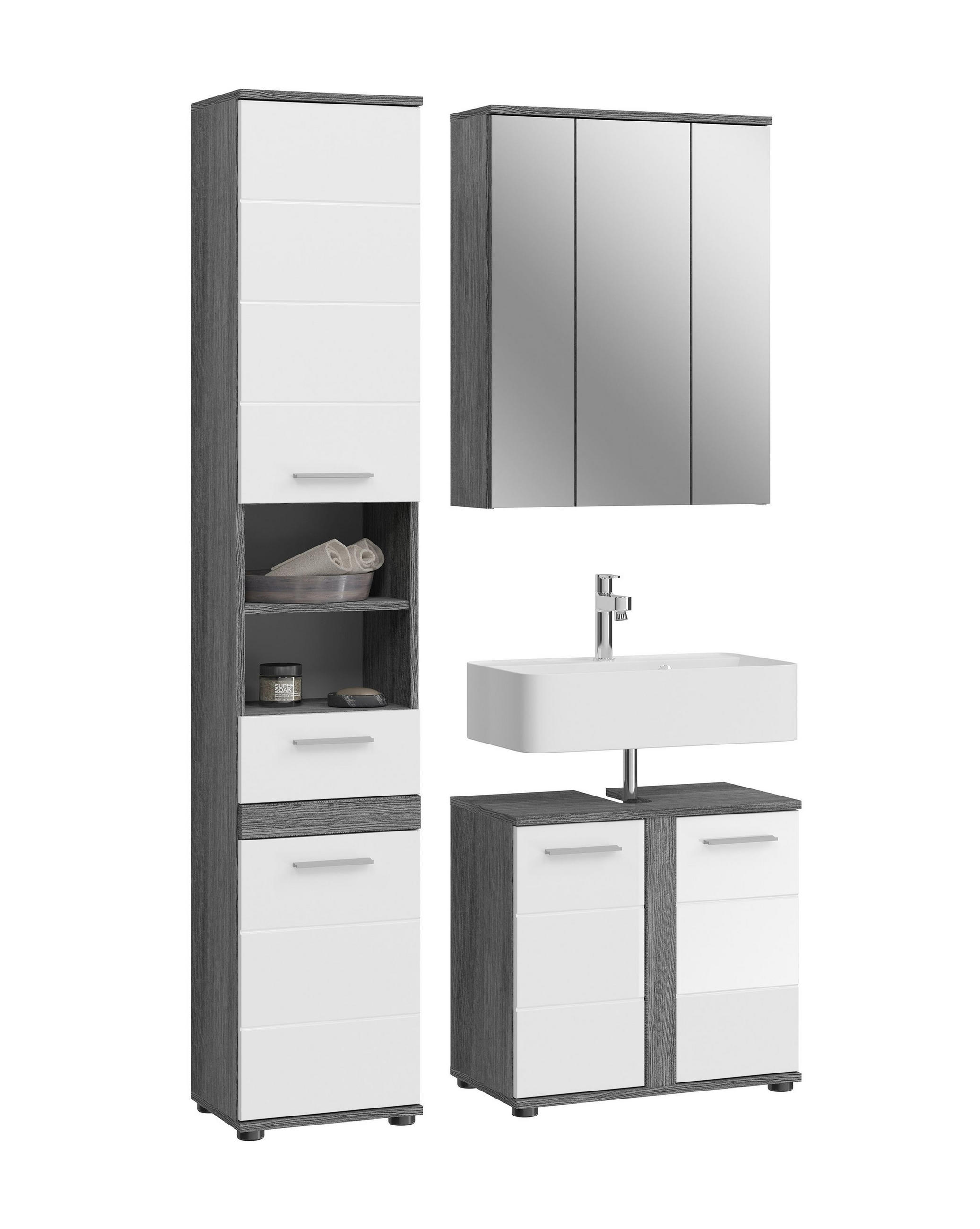 Homes & Jones Badezimmer Anthrazit 114x191x34 cm