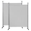 PARAVENT 2 Stück 1-tlg. 150x190 cm Weiß - Weiß, Metall (150/190cm) - QUICK STAR