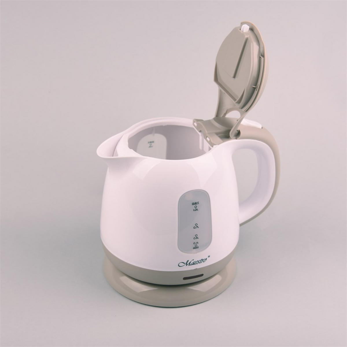 WASSERKOCHER ELEKTRISCH Weiß 16.8/16.8/20 cm MR012BEIGE - Weiß, Kunststoff (16.8/20/16.8cm) - Maestro 