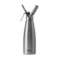 SCHLAGSAHNE-ZERSTÄUBER Sahnespender Edelstahl 500 ml - Silberfarben, Metall (2/2/24cm) - Hendi