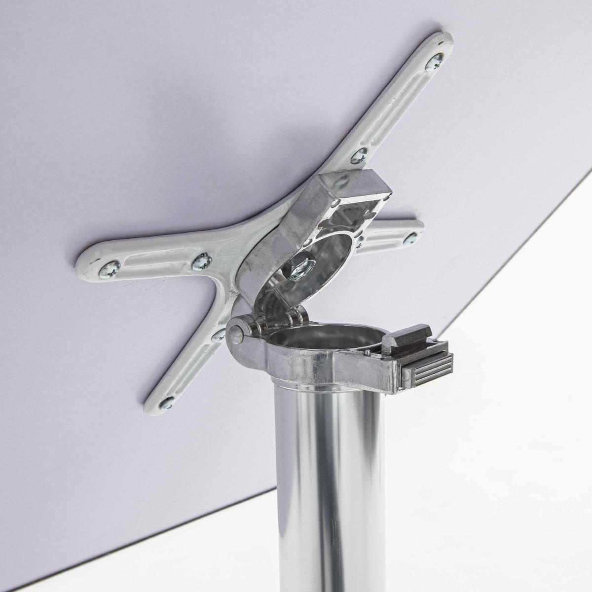 GARTENTISCH klappbar, Grau - Grau, Metall (70/70/73cm) - Oviala