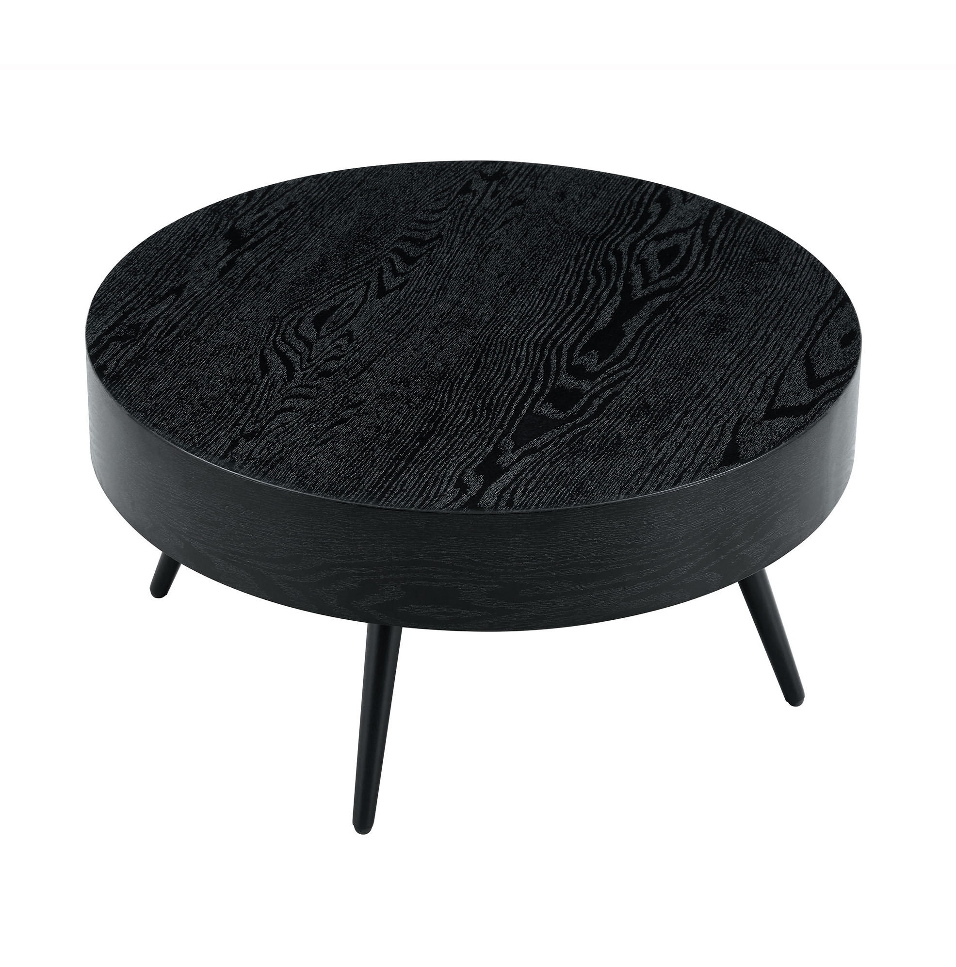 Meubliv Couchtisch Schwarz 70x35.5x70 cm