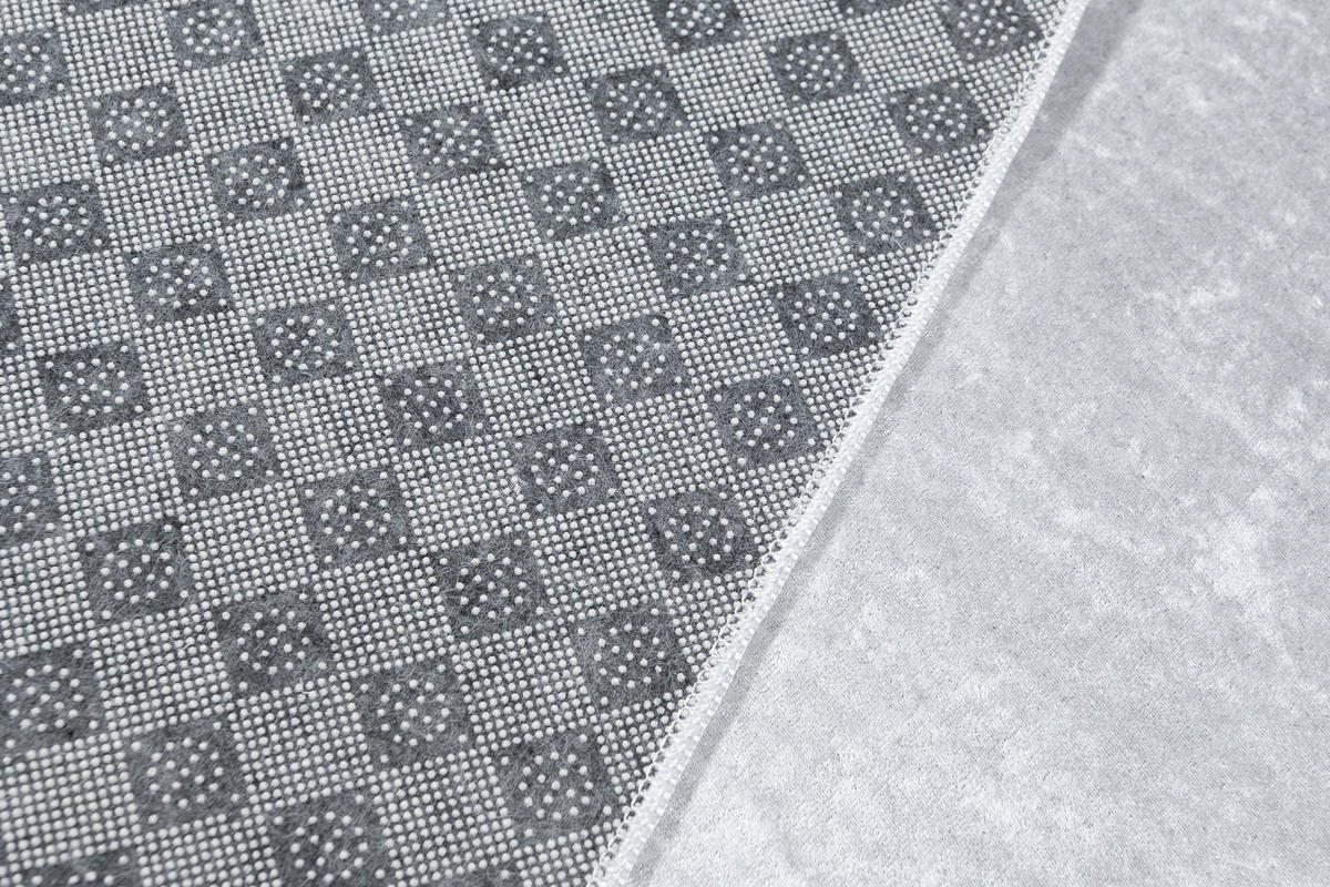 TEPPICH EMMA Grau 160/230 cm - Grau, Kunststoff (160/230cm) - Tapiso