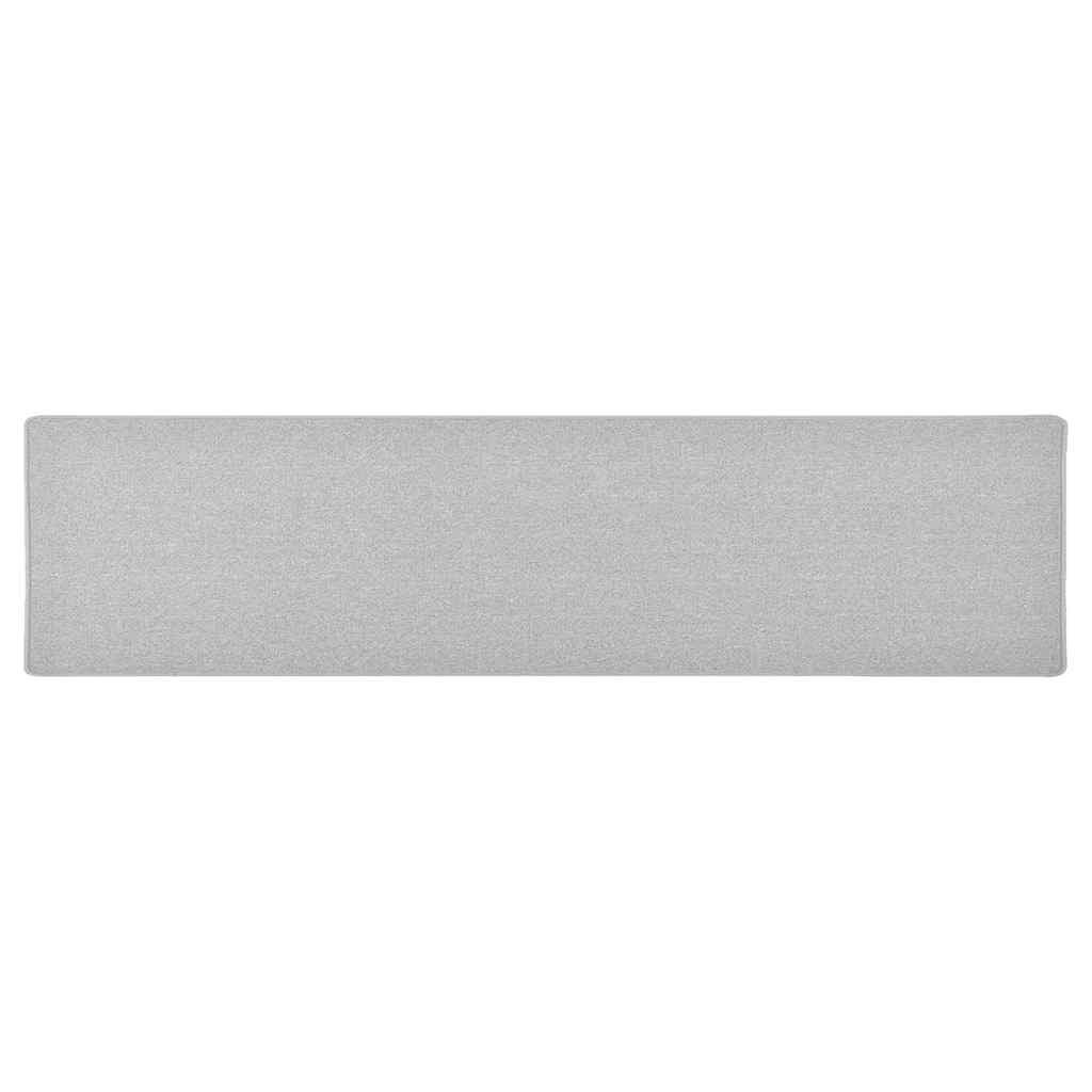 TEPPICHLÄUFER Hellgrau 50/200 Cm - Hellgrau, Kunststoff (200/50cm) - vidaXL