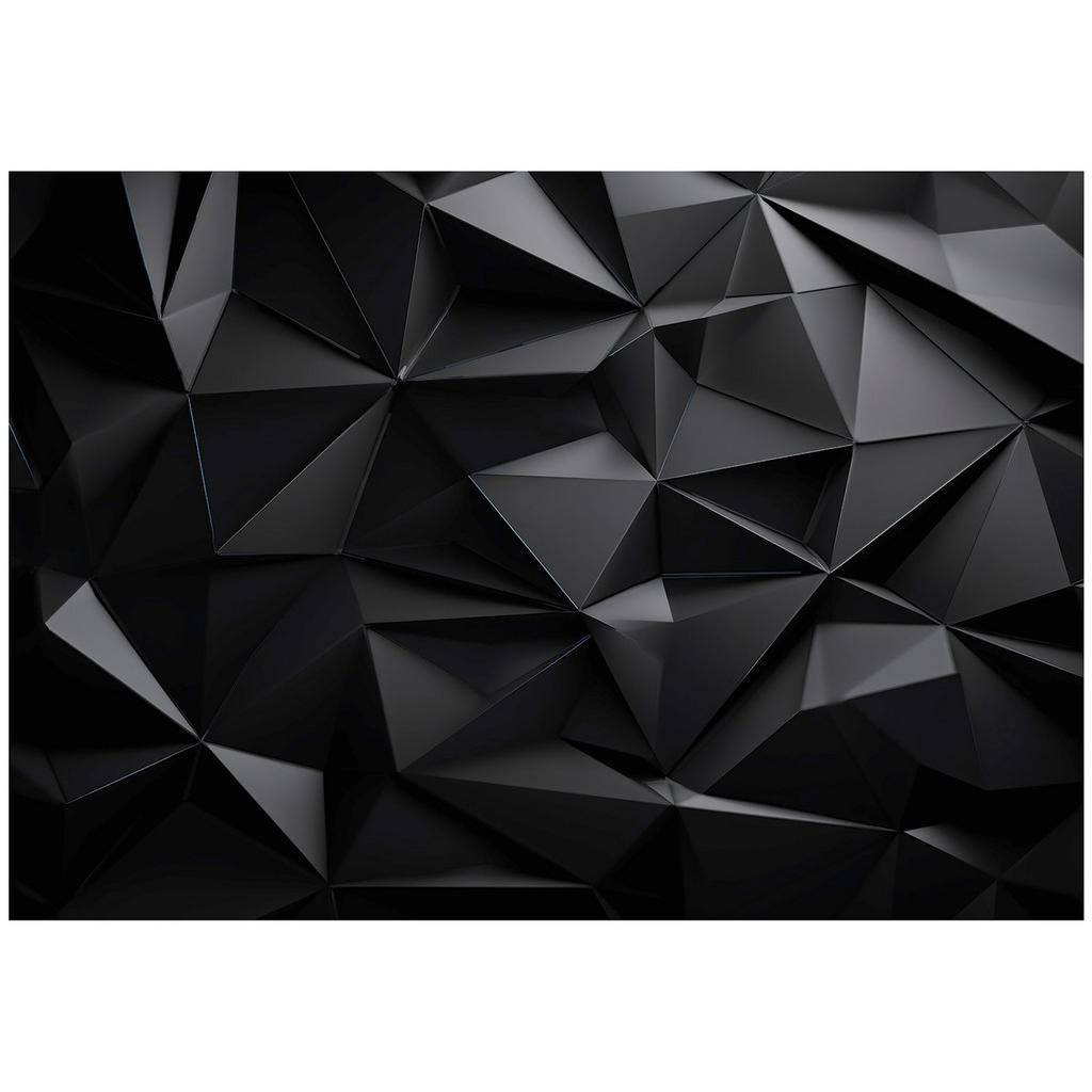 Wallarena 3D abstraktní fototapeta černá 350x250 cm