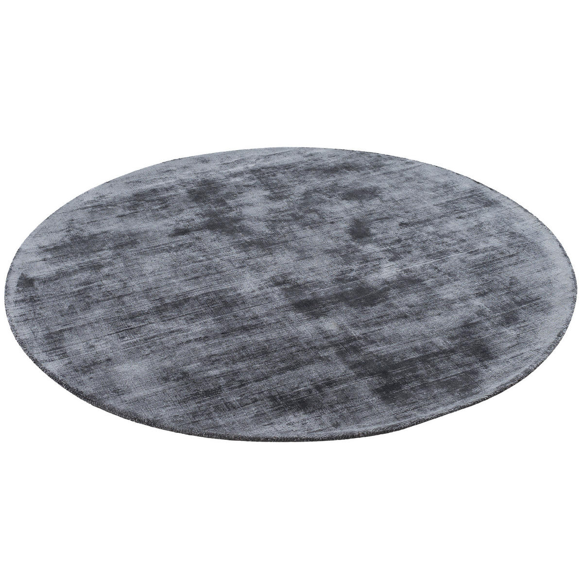 LUXUS DESIGNER TEPPICH ROMA RUND - Anthrazit, Textil (120/120cm) - Pergamon