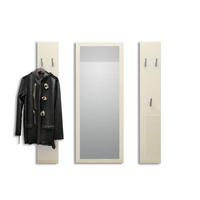 GARDEROBE Spot Creme Hochglanz - Creme, Holzwerkstoff (120/140/2cm) - Vladon