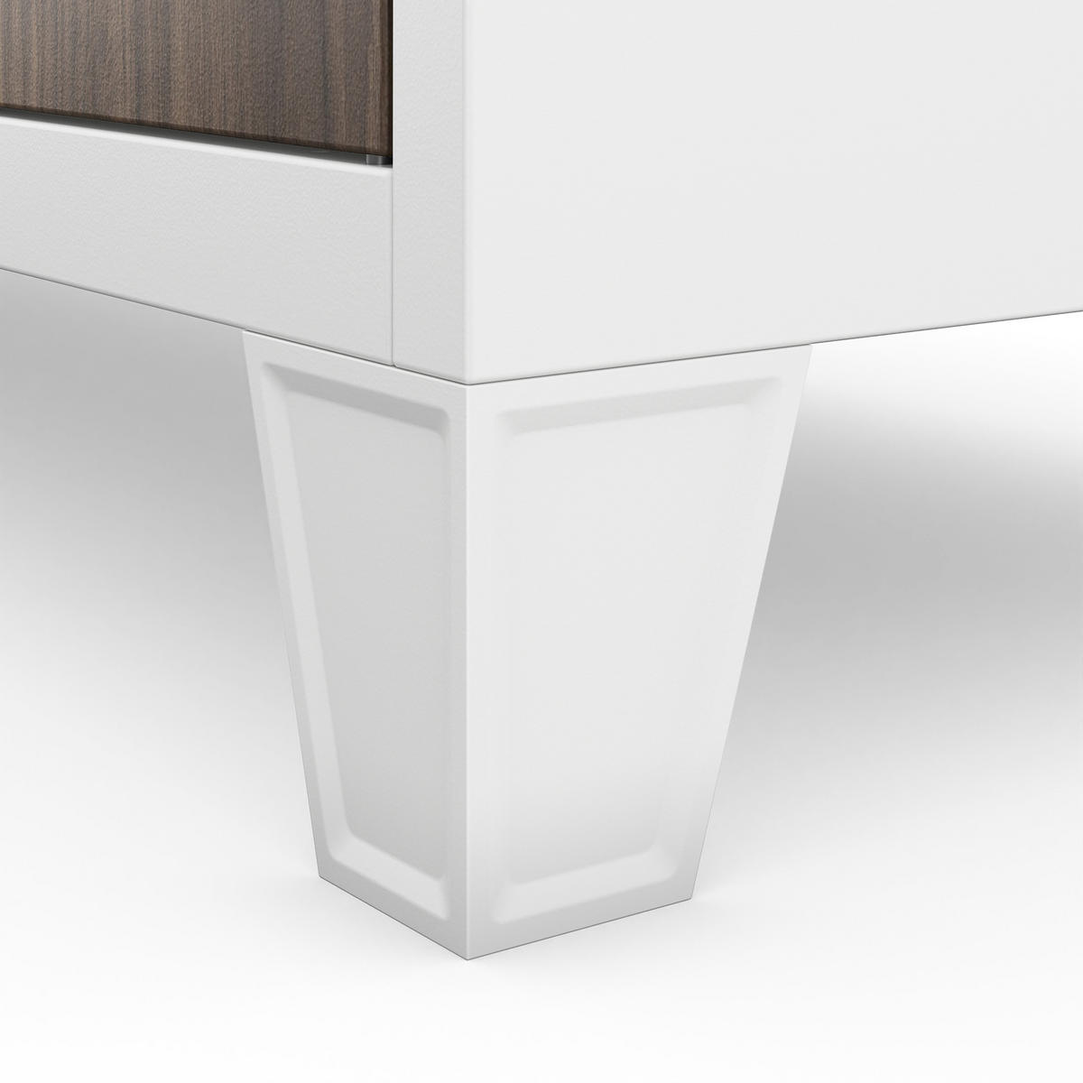 ARBEITSSCHUTZ-SPINDSCHRANK ROBERT 172x136x45 cm - Nussbaumfarben/Weiß, Metall (136/172/45cm) - Jan Nowak