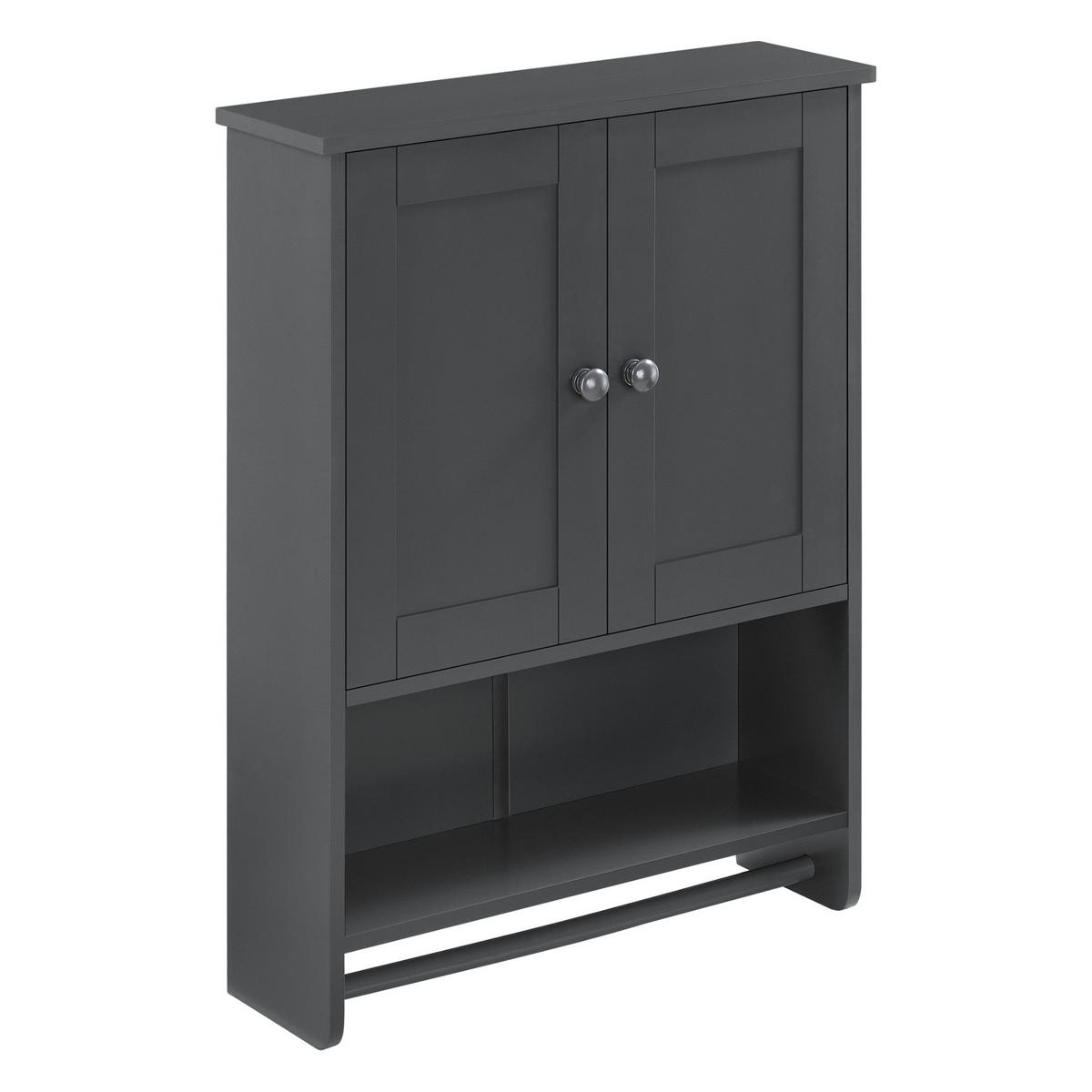 HÄNGESCHRANK Steyr - Dunkelgrau, Holzwerkstoff (48.7/65/14.5cm) - [en.casa]