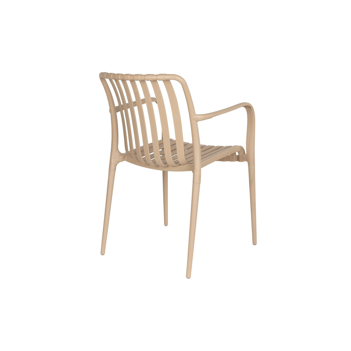 GARTENSTUHL Amae Beige - 4 er Set - Beige, Kunststoff (53/80.5/57cm) - Housecraft Living