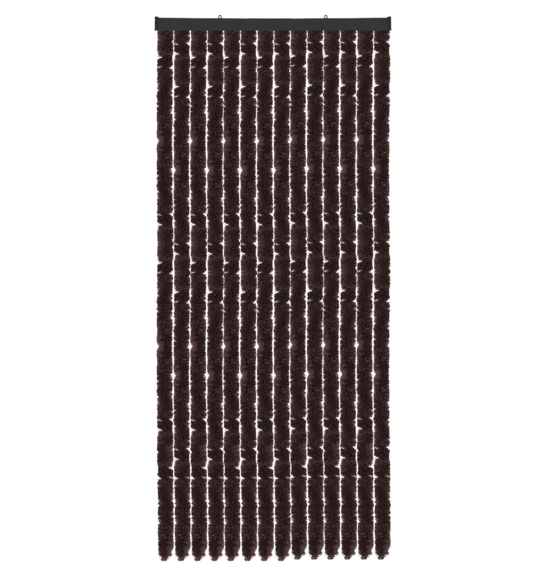 FLAUSCHVORHANG (56x185 cm) Türvorhang in "Braun" - Braun, Kunststoff (56/2/185cm) - Arsvita