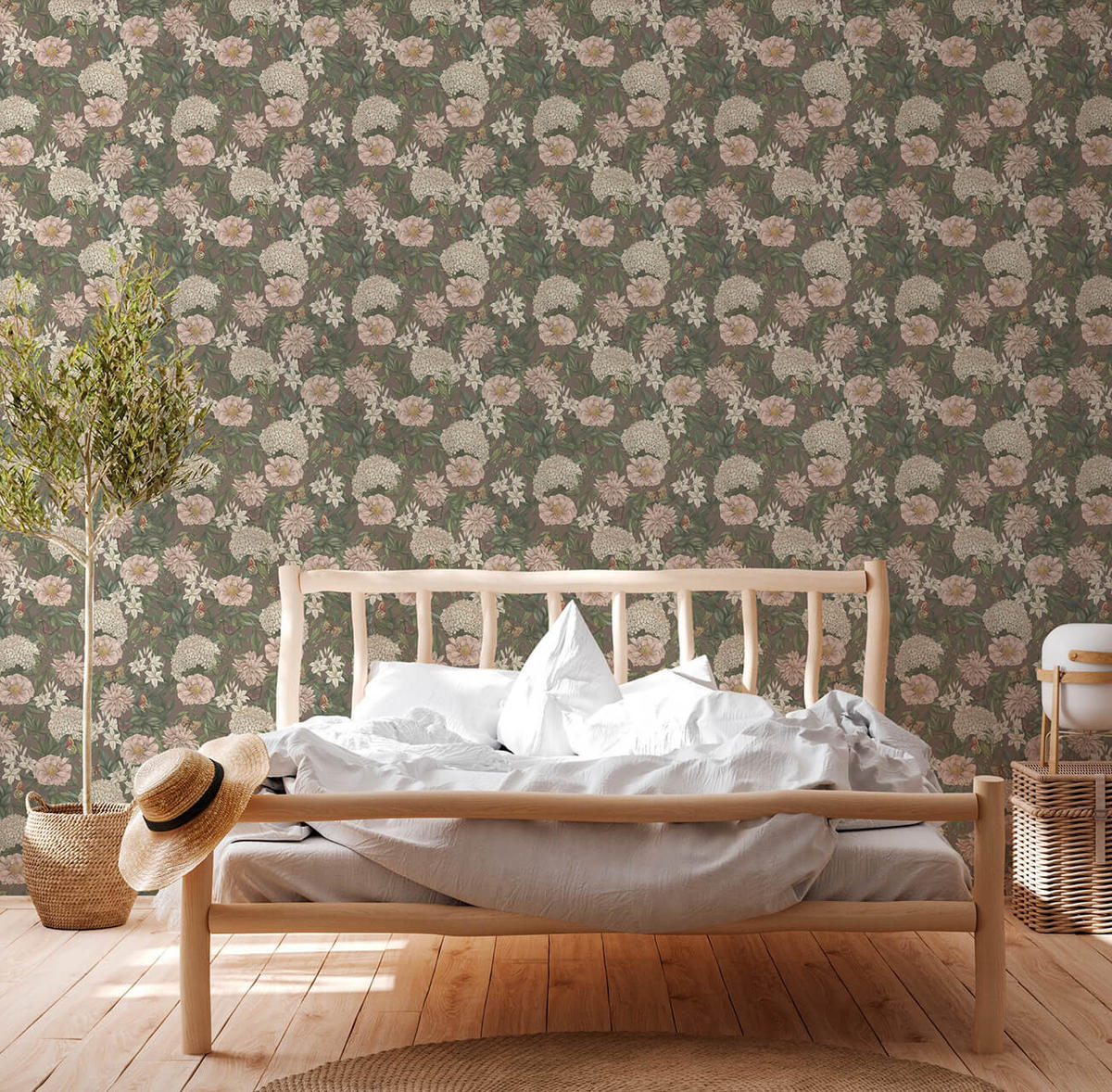 VLIESTAPETE Bunt 53/1005 cm - Braun, Textil (53/1cm) - KUNSTLOFT