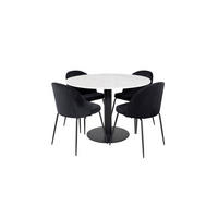 TISCHGRUPPE Schwarz - Schwarz, Holzwerkstoff (106/75/106cm) - ebuy24